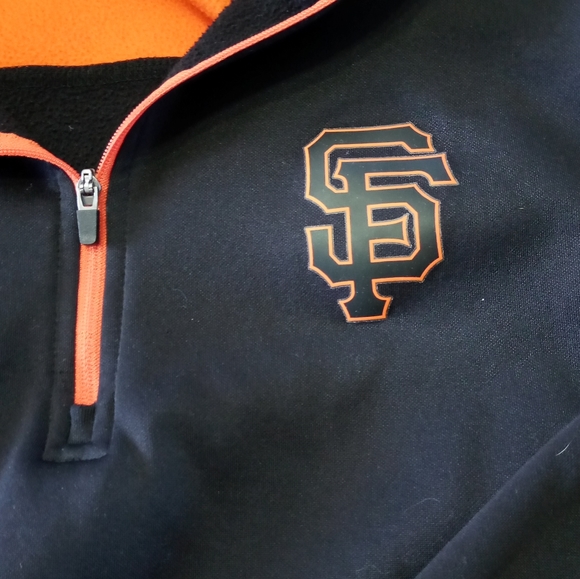 Genuine MLB San Francisco Giants Mens Size Small Half Zip Sweater. - Picture 2 of 8